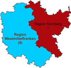 Regionen Mittelfranken transp